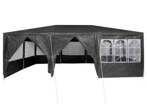 Cort de Petrecere cu 10 Perete Antracit 6x4 m PE - 5/5