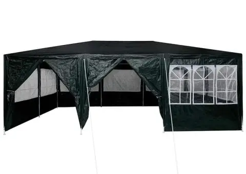 Cort de petrecere cu 10 pereți verzi, 6x4 m, PE - 5/5