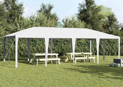 Cort Alb pentru Petrecere 8x4 m PE - 1/5