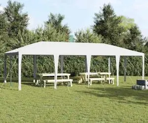 vidaXL Cort Alb pentru Petrecere 8x4 m PE