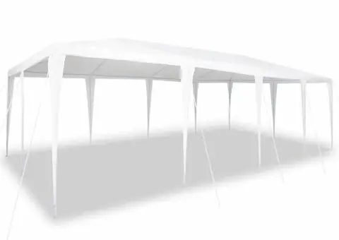 Cort Alb pentru Petrecere 8x4 m PE - 3/5