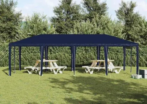 Cort de Petrecere Albastru 8x4 m PE - 4/5
