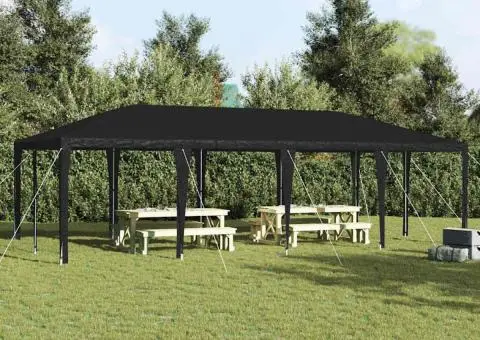 Cort de petrecere Antracit 8x4 m PE - 1/5