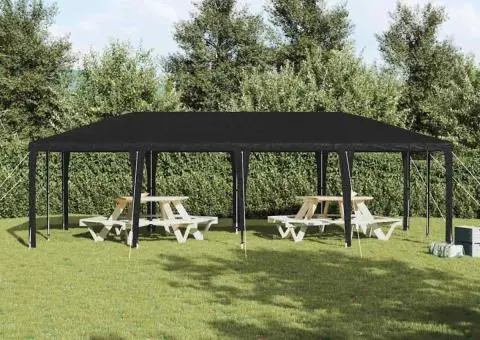 Cort de petrecere Antracit 8x4 m PE - 4/5