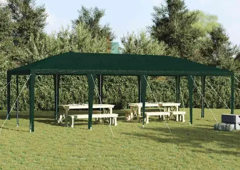Cort de Petrecere Verde 8x4 m PE - 1/5