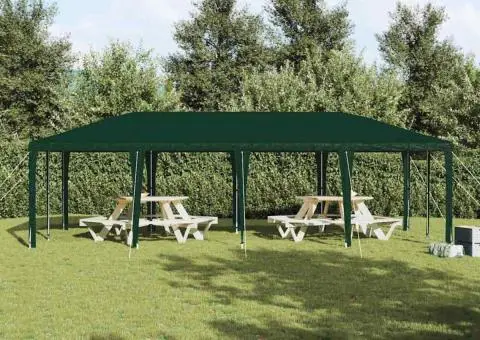 Cort de Petrecere Verde 8x4 m PE - 4/5