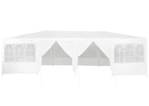 Cort de petrecere , 12 pereți laterali, alb, 8 x 4 m - 5/5