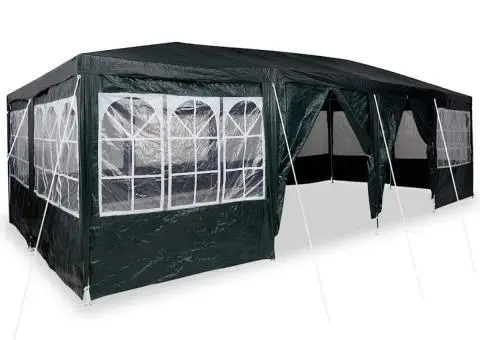 Cort de petrecere cu 12 pereți verzi 8x4 m PE - 3/5