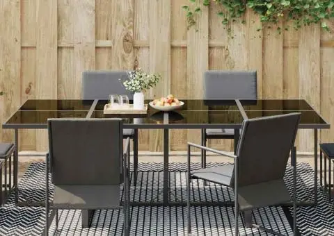 Covor exterior "ARAKIL" Negru și gri 250x300 cm PP - 3/5