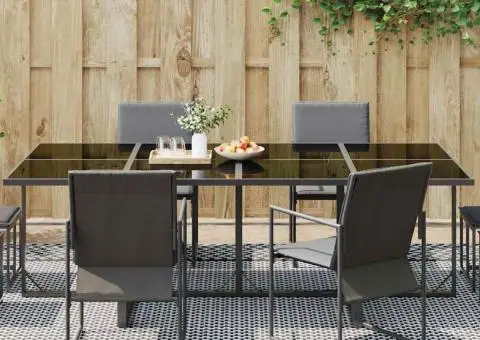 Covor exterior 'ARAKIL'Negru și Gri 250x600 cm PP - 3/5