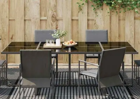 Covor pentru Exterior "ARAKIL" Negru și Gri 300x300 cm PP - 3/5