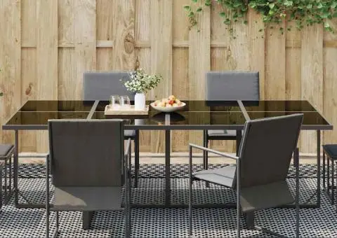 Covor exterior 'ARAKIL'Negru și gri 300x600 cm PP - 3/5