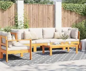vidaXL Covor de Exterior ARAKIL Gri și Alb Poliester 300 x 400 cm