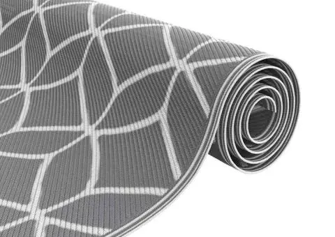 Covor de exterior 'ARAKIL'gri 250x250 cm PP - 4/5