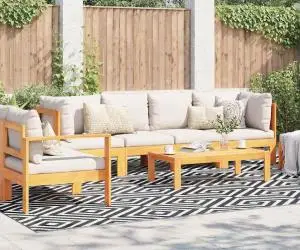 vidaXL Covor exterior 'ARAKIL'Negru 300x400 cm PP