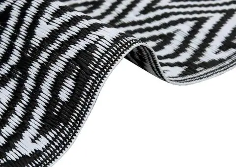 Covor exterior 'ARAKIL'Negru 300x400 cm PP - 4/5