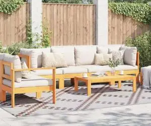 vidaXL Covor exterior ARAKIL Maro și alb Polipropilenă 300 x 400 cm