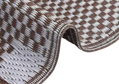 Covor exterior ARAKIL Maro și alb Polipropilenă 300 x 400 cm - 4/5