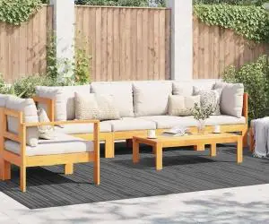 vidaXL Covor Exterior ARAKIL Gri Poliester 300 x 400 cm Covor Exterior