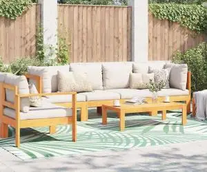 vidaXL Pătură de Exterior ARAKIL de la Verde Poliester 300 x 400 cm