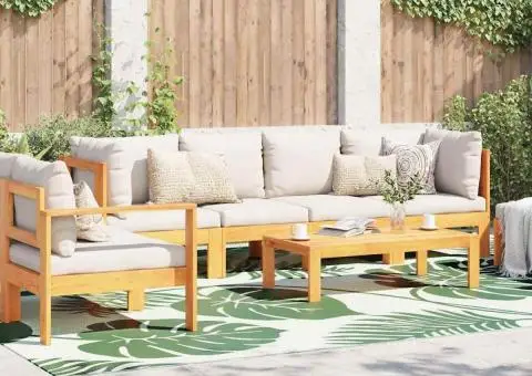 Pătură de exterior ARAKIL Verde și alb Poliester Mare Model - 1/5