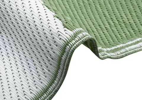 Pătură de exterior ARAKIL Verde și alb Poliester Mare Model - 4/5