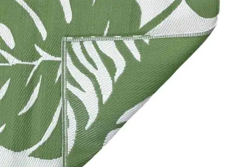 Pătură de exterior ARAKIL Verde și alb Poliester Mare Model - 5/5