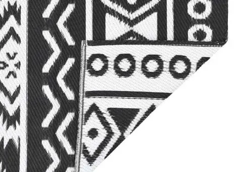 Covor Exterior ARAKIL Negru Alb Polipropilenă 300 x 400 cm Model - 5/5