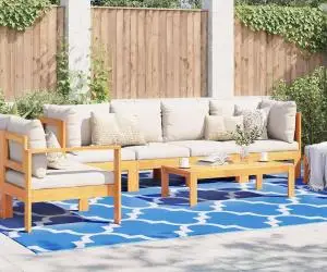 vidaXL Pătură de Exterior ARAKIL Albastră Poliester 300 x 400 cm