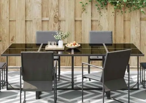 Covor Exterior ARAKIL Gri Poliester 300 x 400 cm - 3/5