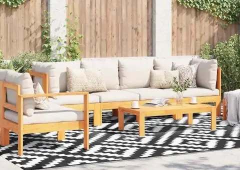 Covor Exterios ARAKIL Alb și Negru Poliester 300 x 400 cm - 1/5