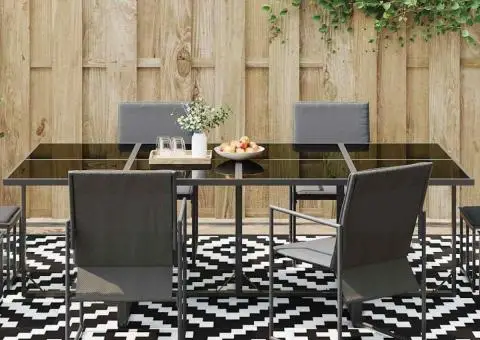 Covor Exterios ARAKIL Alb și Negru Poliester 300 x 400 cm - 3/5