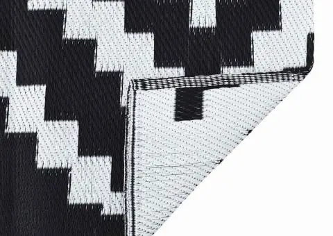 Covor Exterios ARAKIL Alb și Negru Poliester 300 x 400 cm - 5/5