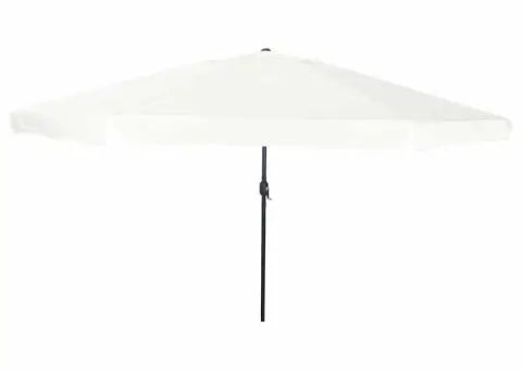 Umbrela de grădină 395 x 245 cm Alb Cărămidă - 1/5