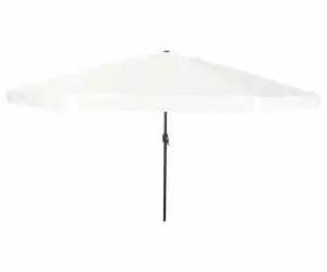 vidaXL Umbrela de grădină 395 x 245 cm Alb Cărămidă