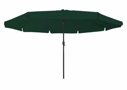 Parasol de Grădină ø395x245 cm, Verde - 2/5