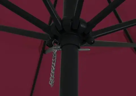 Umbrela de grădină 39.5 x 24.5 inci Roșu Burgundy - 4/5