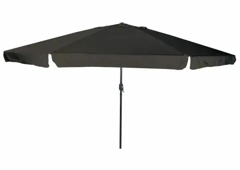 Parasol ø395x245 cm, negru - 1/5