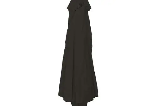 Parasol ø395x245 cm, negru - 2/5