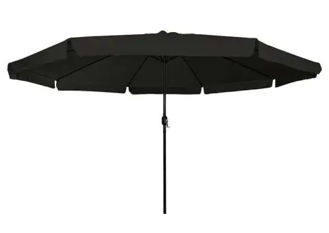 Parasol ø395x245 cm, negru - 3/5
