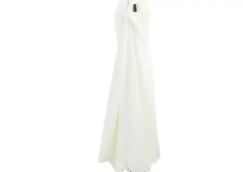 Umbrela de grădină cu lumini LED 395x245 cm, alb nisipos - 2/5