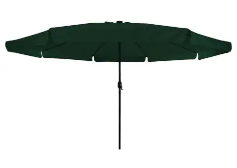 Umbrela de Grădină cu LED-uri, 395 cm x 245 cm, Verde - 3/5