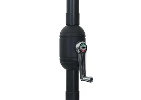 Umbrela de Grădină cu LED-uri, 395 cm x 245 cm, Verde - 5/5