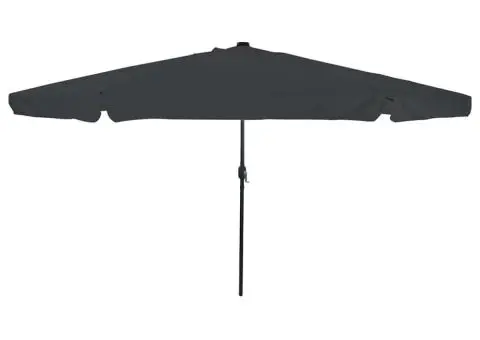 Umbra de grădină cu lumini LED Ø395 x 245 cm antracit - 1/5