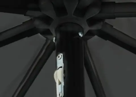 Umbra de grădină cu lumini LED Ø395 x 245 cm antracit - 5/5