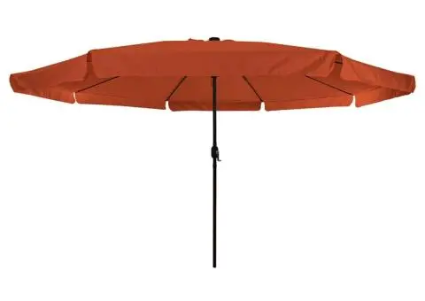 Umbrela de grădină cu lumini LED ø395x245 cm Terracotta - 4/5