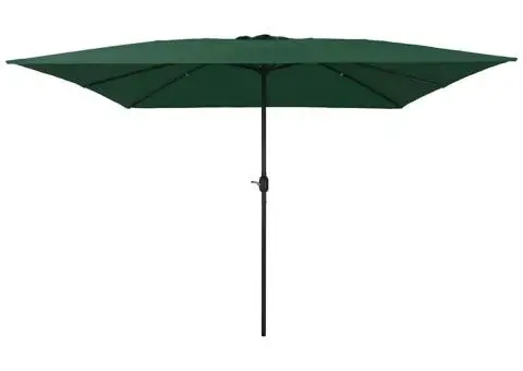Umbrela de Grădină Square 295 x 245 cm Verde - 1/5