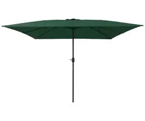 vidaXL Umbrela de Grădină Square 295 x 245 cm Verde