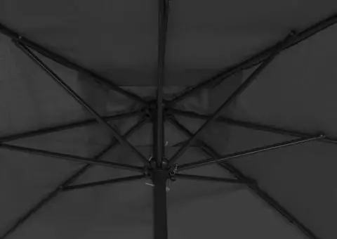 Umbrela de grădină pătrată 295 x 295 cm, antracit - 4/5
