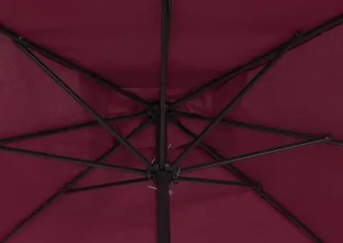 Umbra de Grădină Square 295x295 cm Roșu Bordeaux - 4/5